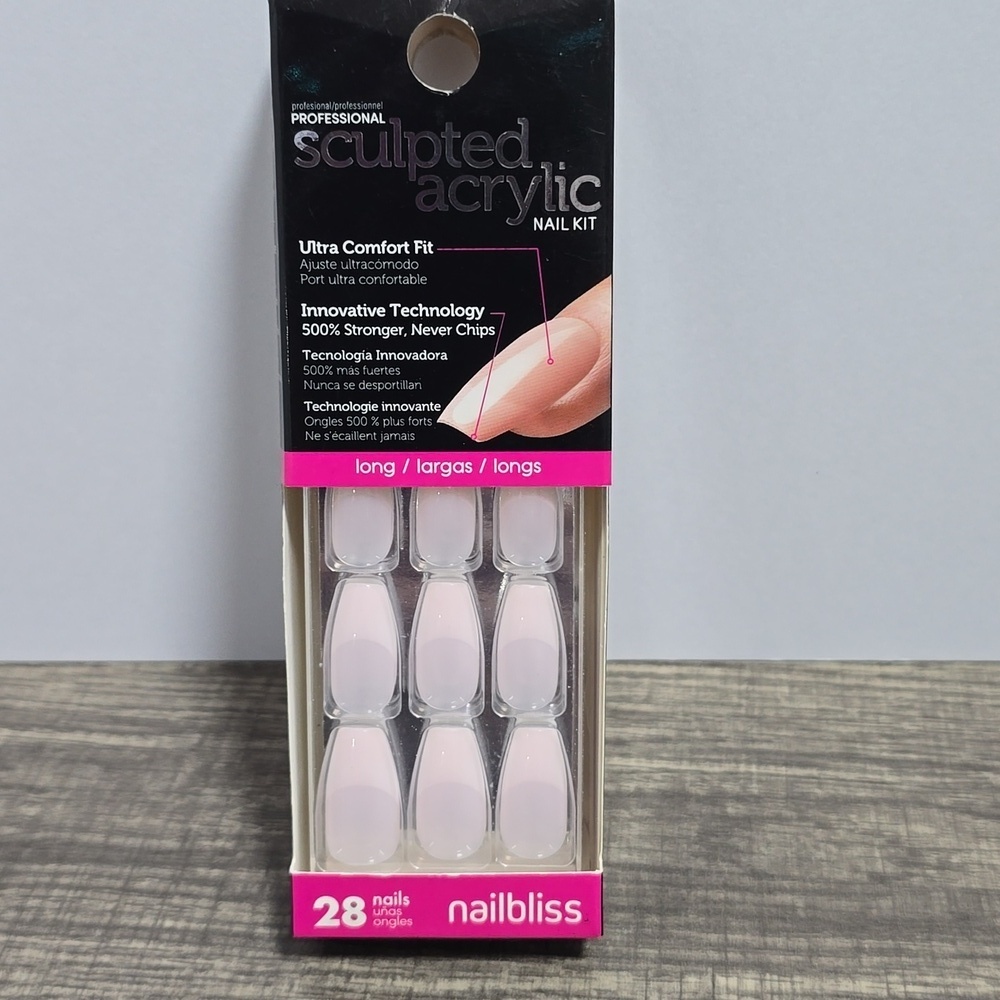 Dashing Diva NailBliss Sculpted Acrylic Nail Kit With 28 Nails Brand New